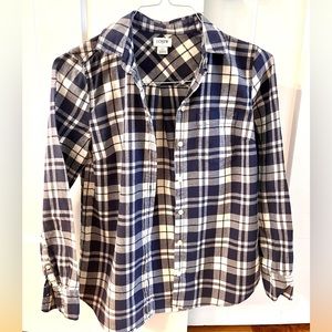 JCrew plaid flannel shirt